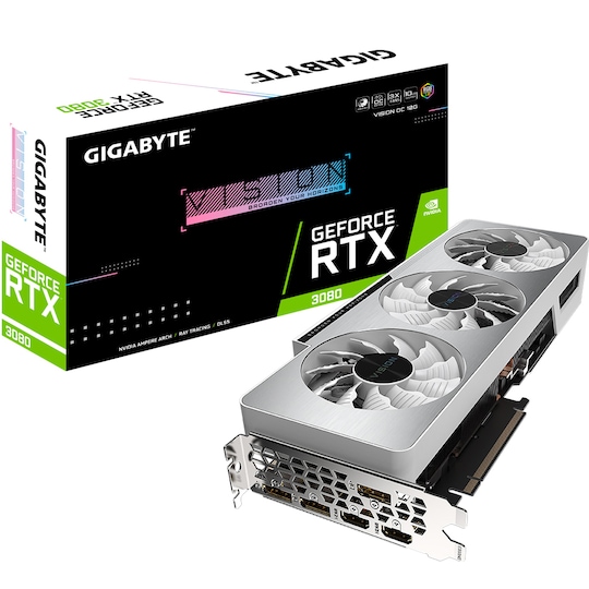 Gigabyte GeForce RTX 3080 VISION OC grafikkort (10GB)
