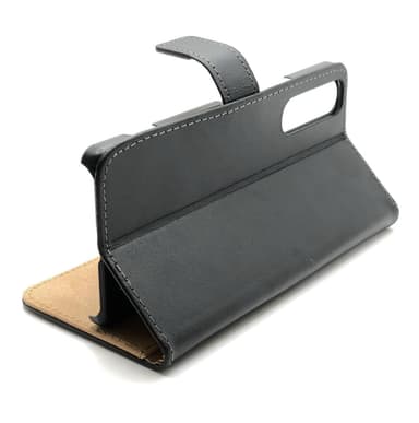 SKALO Sony Xperia 1 II Flip Cover m. Pung i Ægte Læder - Hvid