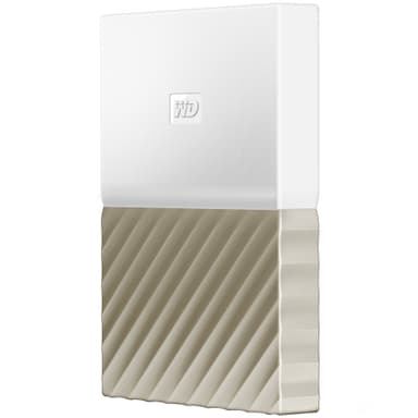 WD My Passport Ultra 1 TB ekstern HDD (hvid/guld)