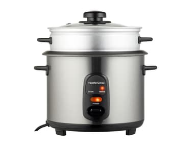 Nordic Sense Riskoger 1,5 liter 500 watt Stål/Sort
