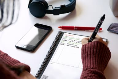 Rocketbook Fusion Executive genanvendelig notesbog A5 (infinity black)
