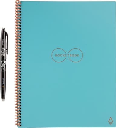 Rocketbook Core Letter genanvendelig notesbog A4 (neptune teal)