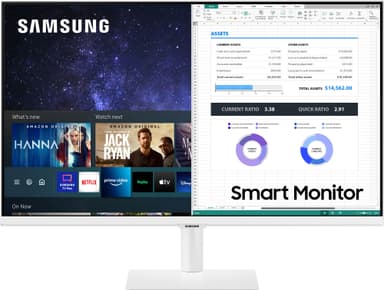 Samsung LS27AM501NUXEN 27" smart-skærm (hvid)