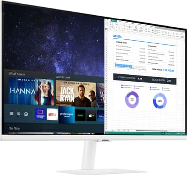 Samsung LS32AM501NUXEN 32" smart-skærm (hvid)