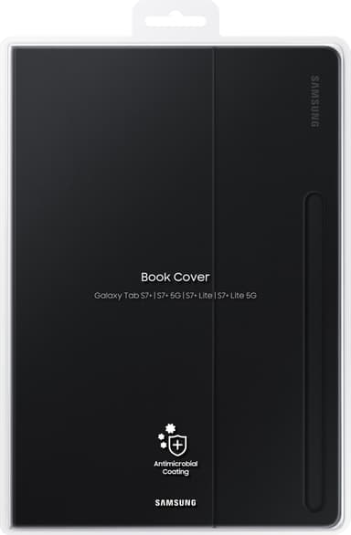 Samsung Book Cover Tab S7+/S7 FE/S8+ (black)