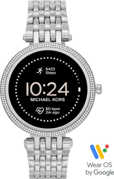 Michael Kors Gen 5E Darci 43mm smartwatch i rustfrit stål (sølv)
