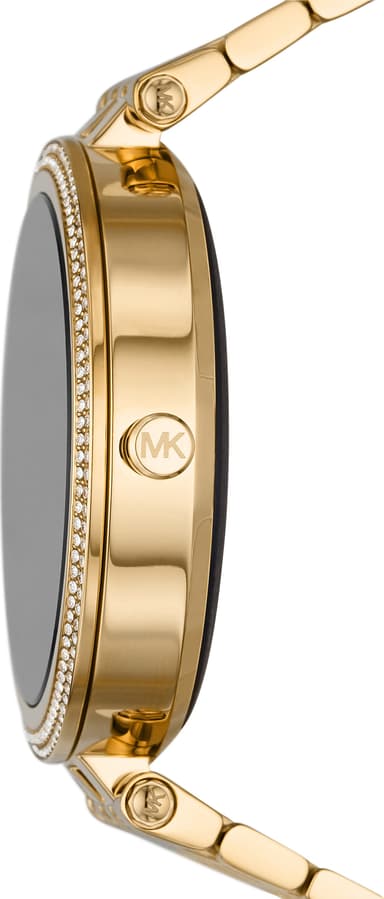 Michael Kors Gen 5E Darci 43mm smartwatch i rustfrit stål (pavé gold)