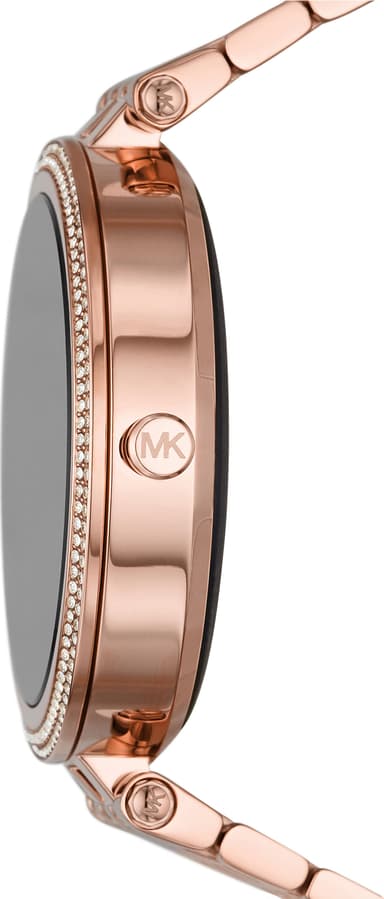 Michael Kors Gen 5E Darci 43mm smartwatch i rustfrit stål (pavé rose gold)