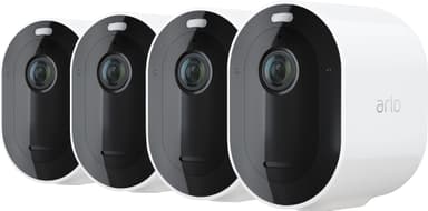 Kollektive Månens overflade ulykke Arlo Pro 4 trådløst 2K QHD kamera 4-pak (hvid) | Elgiganten
