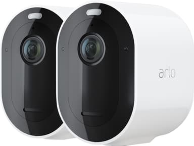 Snart Jeg er stolt Belyse Arlo Pro 4 trådløst 2K QHD kamera 2-pak (hvid) | Elgiganten