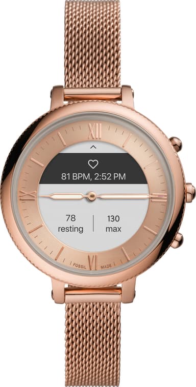 Fossil Monroe Hybrid HR smartwatch 38mm (rose gold/steel lmesh)