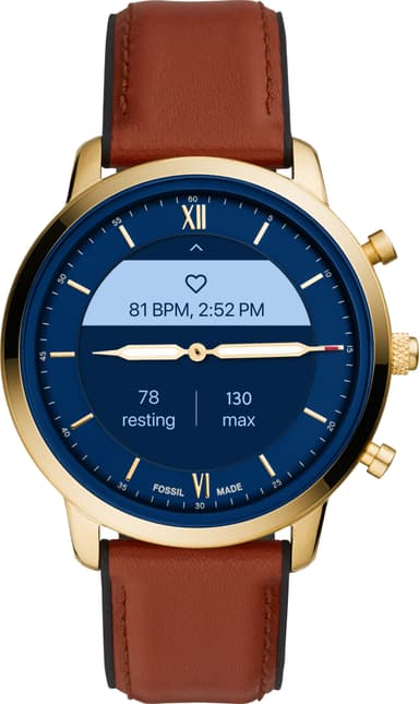 Fossil Neutra Hybrid HR smartwatch 45mm (guld/brun)