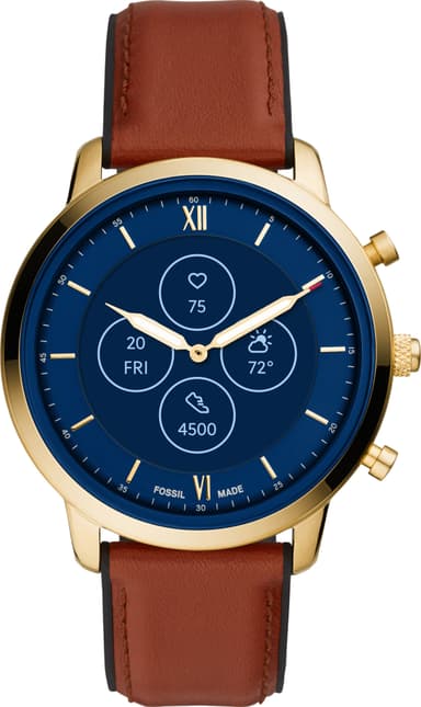 Fossil Neutra Hybrid HR smartwatch 45mm (guld/brun)