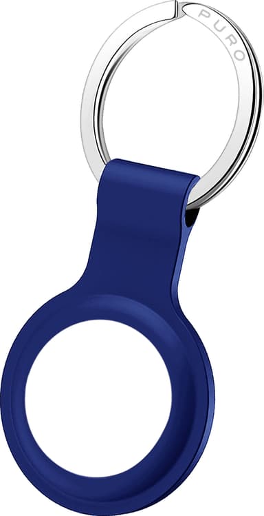 Puro Icon AirTag silikoneholder med nøglering (blå)