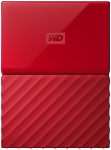 WD My Passport 2 TB ekstern HDD (rød)
