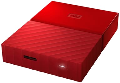 WD My Passport 2 TB ekstern HDD (rød)