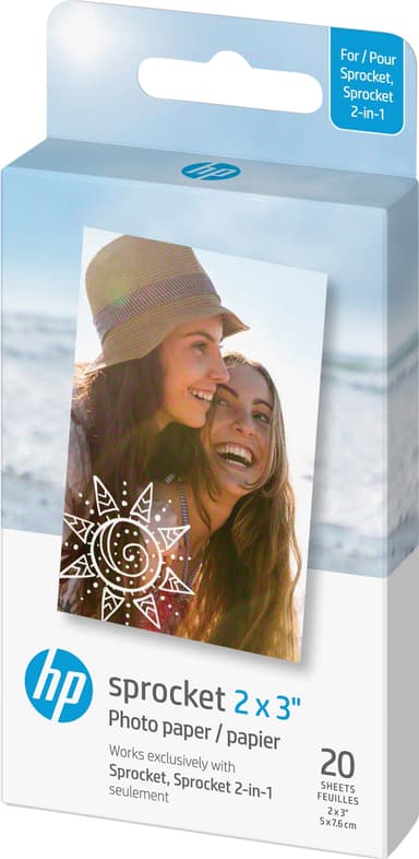 HP Paper Sprocket 2x3 instant-film 20-pak