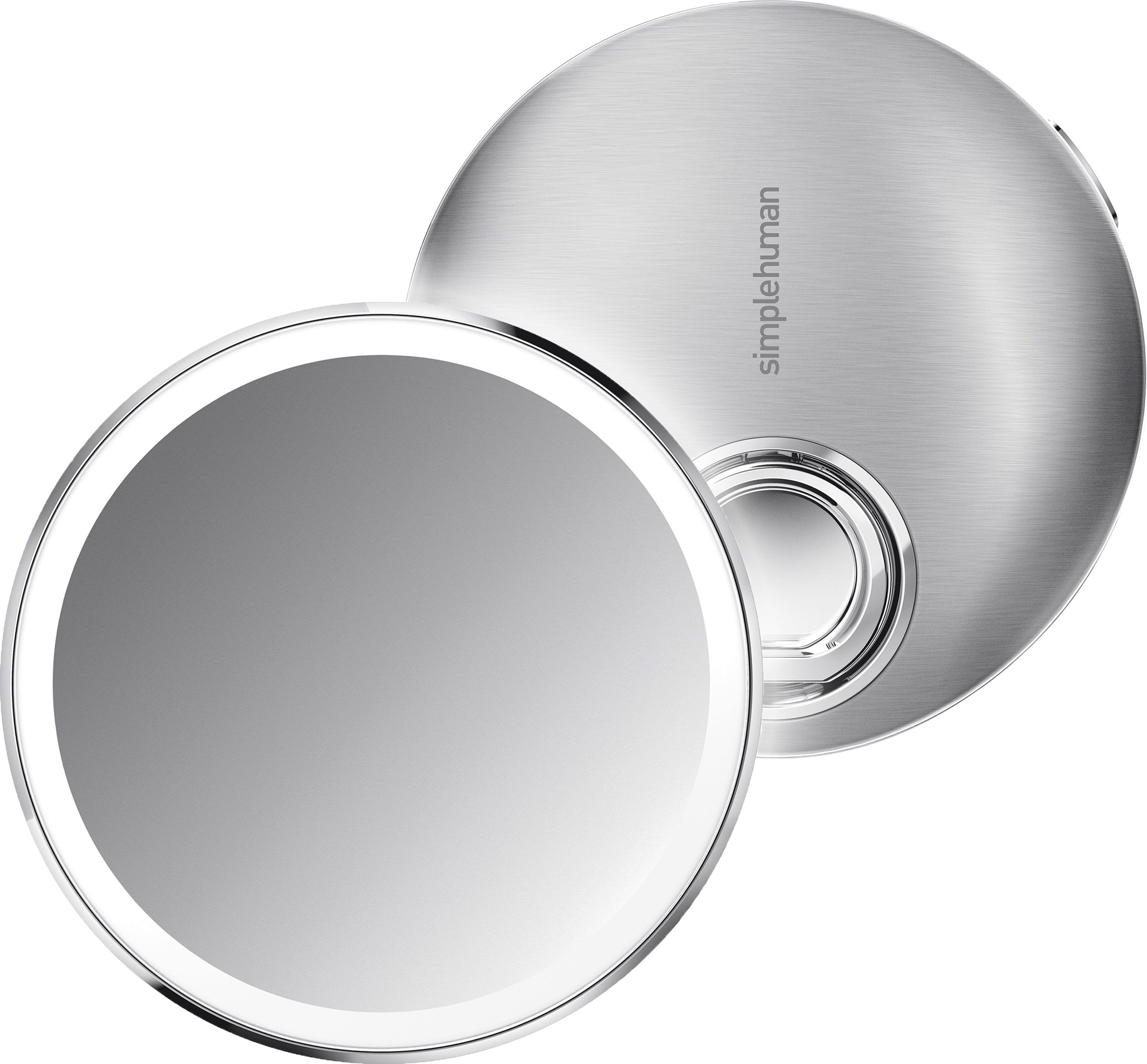 #1 - Simplehuman kompakt kosmetikspejl med smart sensor (børstet stål)