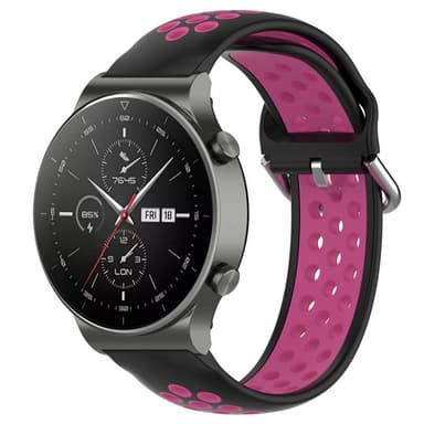 EBN Sport Armbånd Huawei Watch GT2 Pro - Sort/ Mørk lyserød