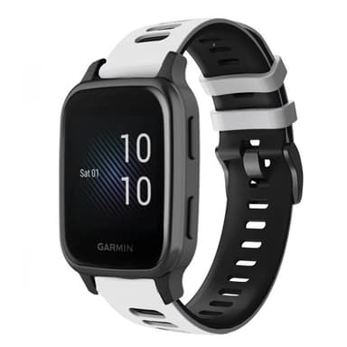 Twin Sport Armbånd Garmin Venu Sq Music Edition- Hvid/sort
