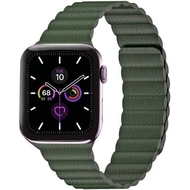 Apple Watch 6 (44mm) Læder loop rem - Army