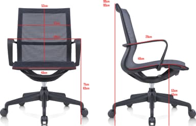 Zen Home 200 kontor- og gaming stol (sort)