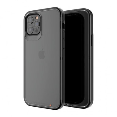 Gear 4 702006163 Hackney 5G Progettato per iPhone 12 Pro Max, protezione avanzata dagli impatti di D3O, con tecnologia 5G Plus - Nero
