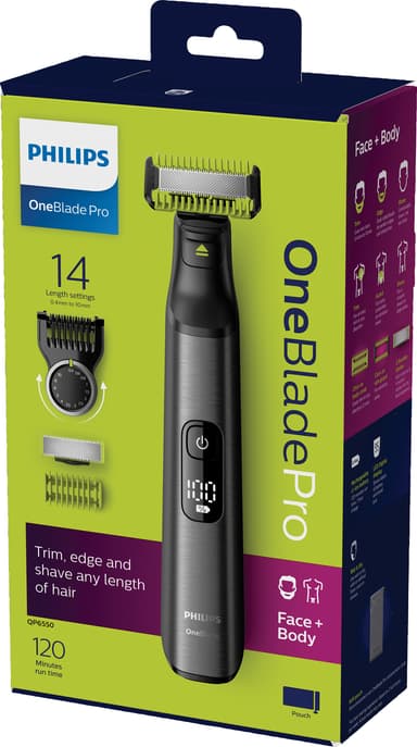 Philips OneBlade Pro skæg- og kropstrimmer QP655015