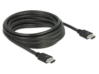 DeLock Certifierad 1m Ultra High Speed HDMI 8K 60Hz 4K 120Hz 48Gbps Dynamic HDR eARC Game Mode VRR Dolby ATMOS nylonflätad kabel guldpläterade kontakter HDMI 2.1