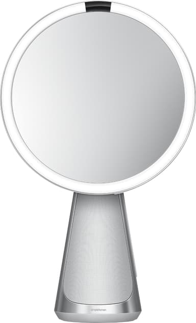 Simplehuman hi-fi kosmetikspejl m. smart sensor + Alexa (børstet stål)