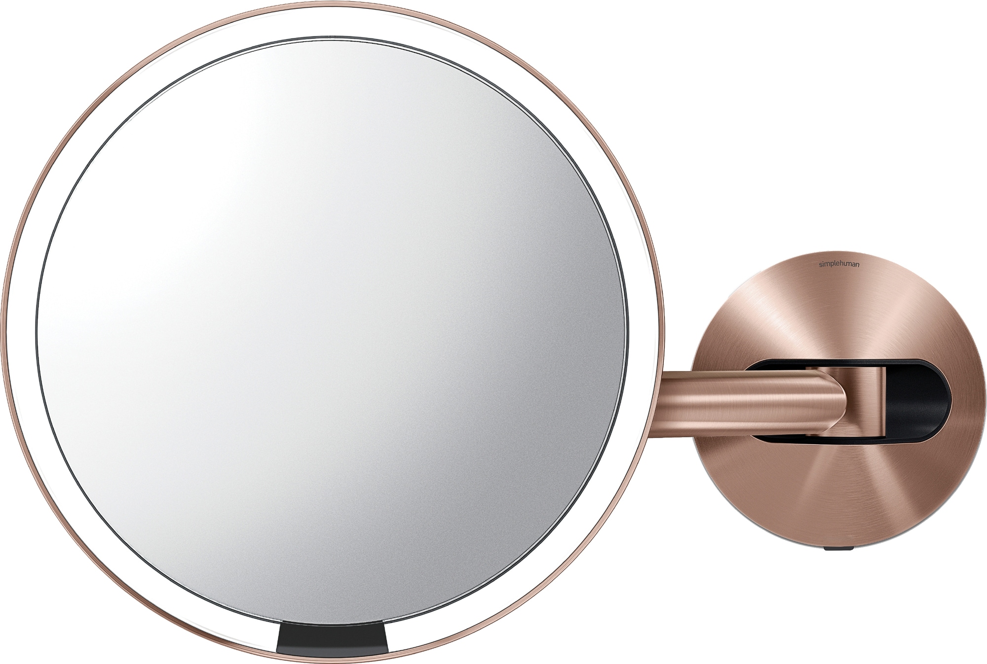 Billede af Simplehuman kosmetikspejl med smart sensor og stander (rose gold)