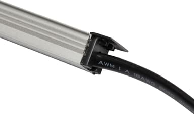 Loox5 endehætter til en forsænket aluminiumsprofil, 17 mm (sort)
