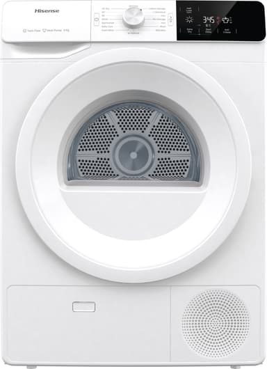 Hisense tørretumbler DHGE902 (hvid)