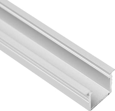 Loox5 forsænket aluminum LED-stribeprofil, 17 mm (sølv)