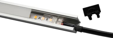 Loox5 endehætter til en forsænket aluminiumsprofil, 17 mm (sort)