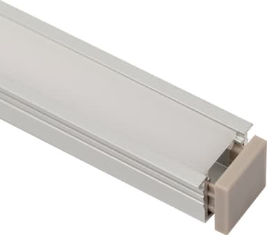 Loox5 endehætter til en overfladisk aluminiumsprofil, 13 mm (stål)