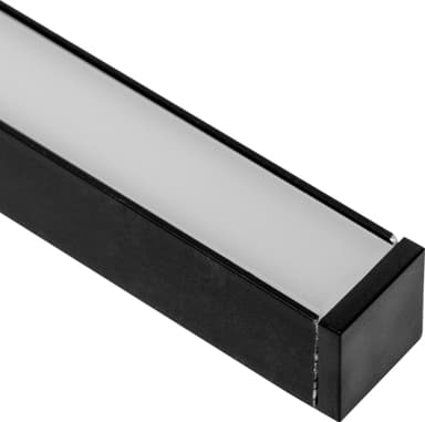 Loox5 endehætter til en overfladisk aluminiumsprofil, 13 mm (sort)