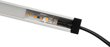 Loox5 endehætter til en forsænket aluminiumsprofil, 17 mm (sort)