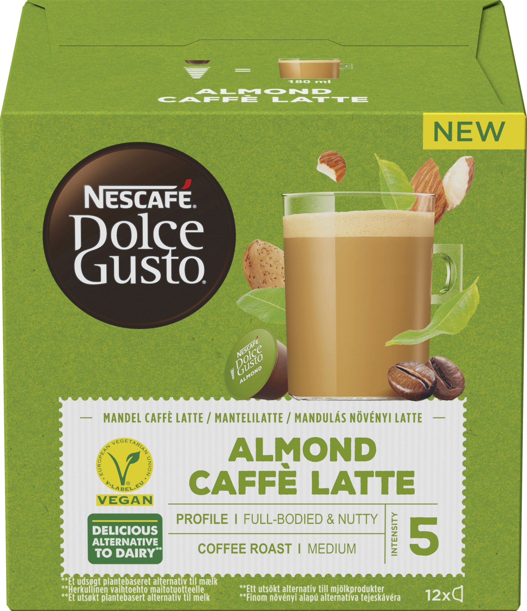 Nescafe Dolce Gusto Almond Caffé Latte kapsler DG12451247