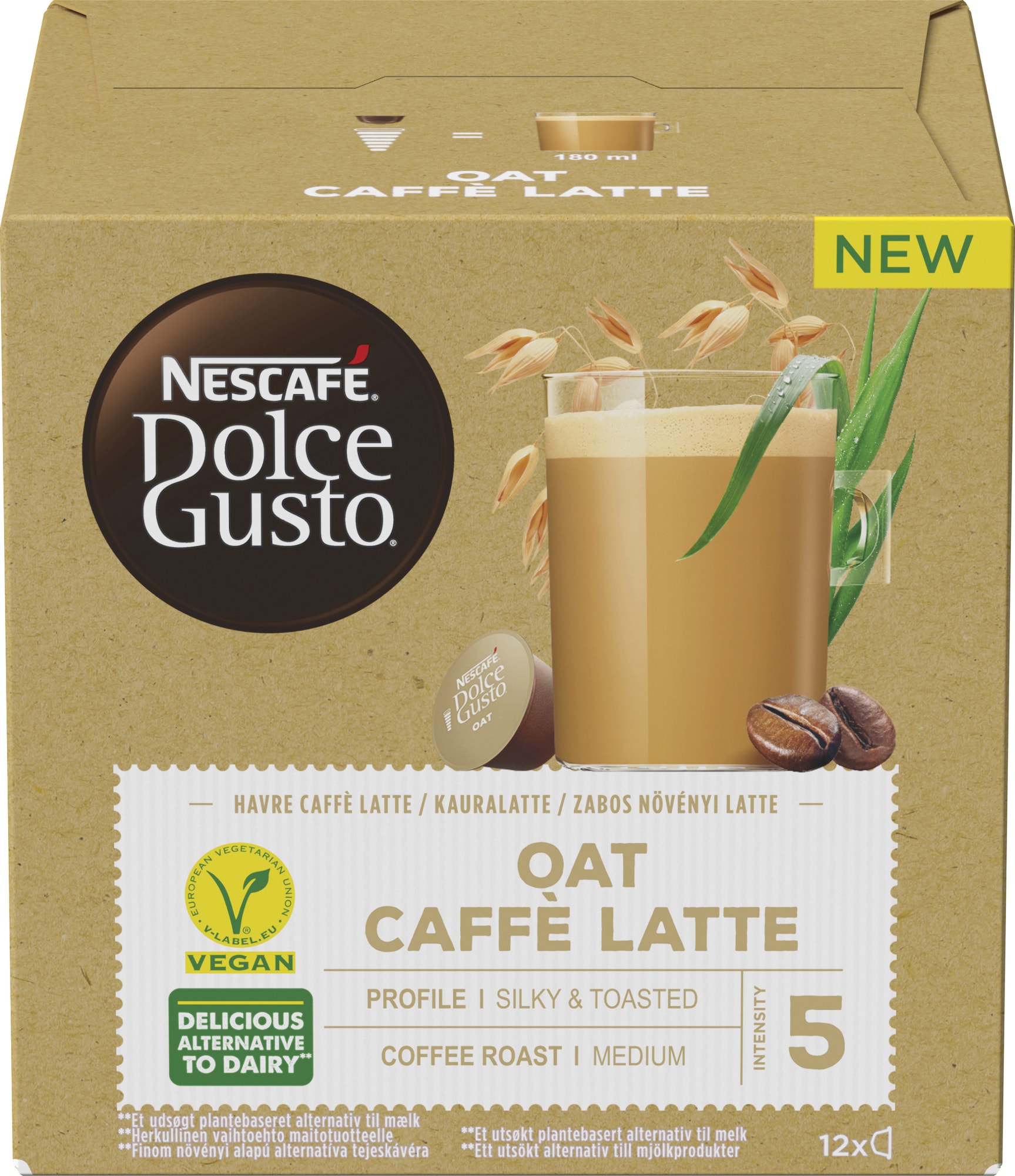 Nescafe Dolce Gusto Oat Caffé Latte kapsler DG12451260