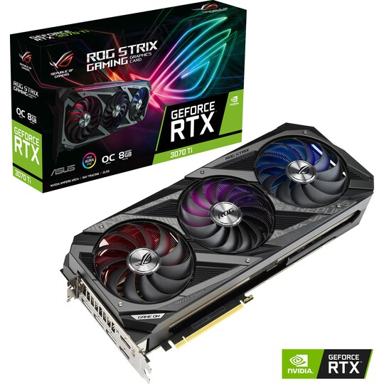 ASUS GeForce RTX 3070 Ti ROG STRIX OC grafikkort (8 GB)