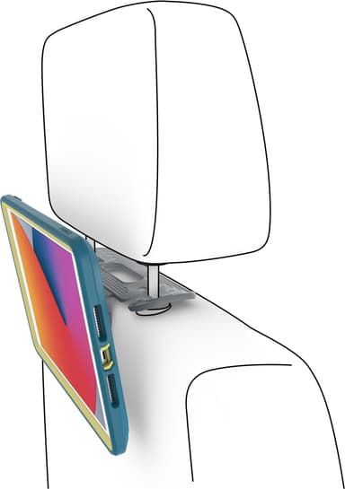 Otterbox EasyGrip antimikrobielt cover for børn til iPad 10.2 (blå)