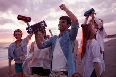 Sony bærbar trådløs partyhøjttaler SRS-XB41 (sort)