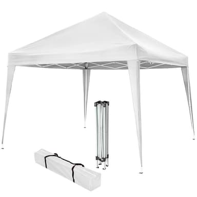 Foldbar havepavillon 3x3m - hvid