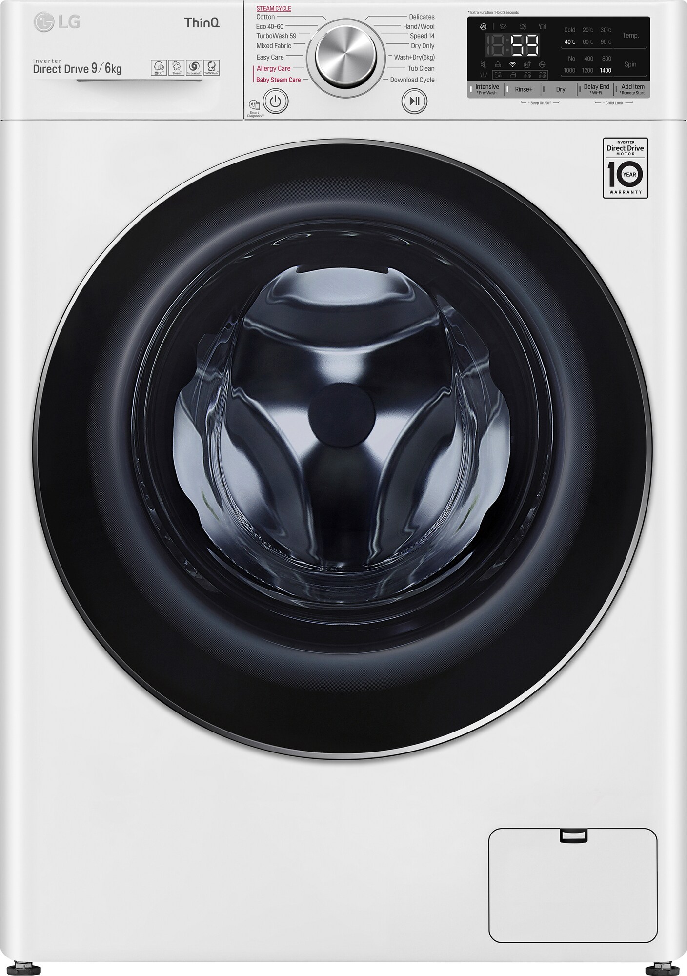 LG vaskemaskine/tørretumbler CV50V6S2EE thumbnail