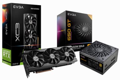 EVGA GeForce RTX 3070 Ti XC3 ULTRA GAMING + EVGA SuperNOVA 650W GT PSU BU