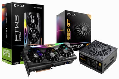 EVGA GeForce RTX 3070 Ti FTW3 ULTRA GAMING + EVGA SuperNOVA 650W GT PSU BU