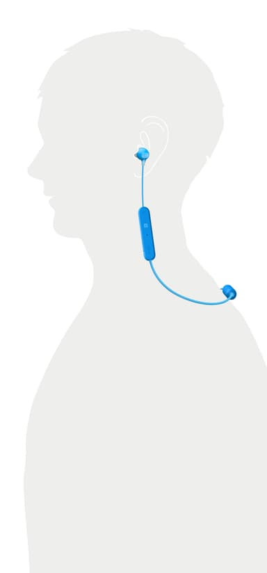 Sony WI-C300 trådløse in-ear hovedtelefoner (blå)