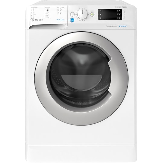 Indesit vaskemaskine/tørretumbler BDE861483XWS