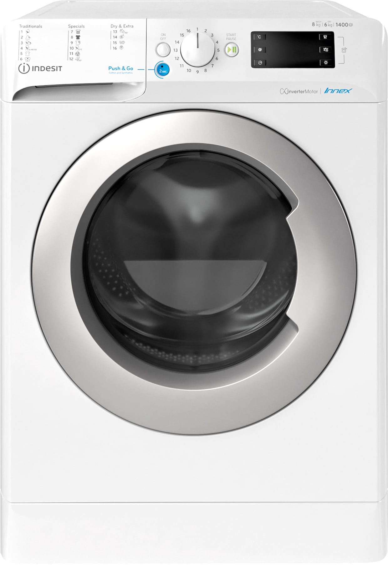 Indesit vaskemaskine/tørretumbler BDE861483XWS thumbnail